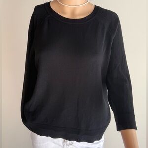Philosophy Black Knit Lightweight Sweater